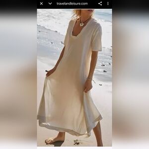 FP BEACH CARTER MIDI DRESS, SIZE XS